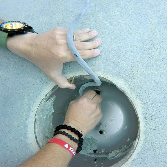 Using Butyl Tape to Fix A Pool Light Leak In Conduit
